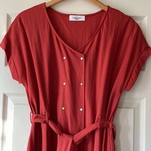 👌🏼Like New! 👌🏼Adorable cap sleeve wrap style dress